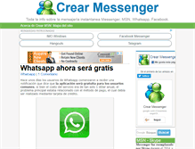 Tablet Screenshot of crearmessenger.org